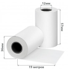 Лента чековая 57*30 (19м) термо