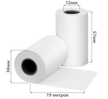Лента чековая 57*30 (19м) термо