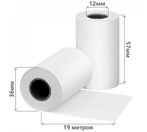 Лента чековая 57*30 (19м) термо