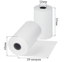 Лента чековая 57*40 (29м) термо