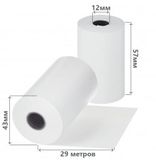 Лента чековая 57*40 (29м) термо